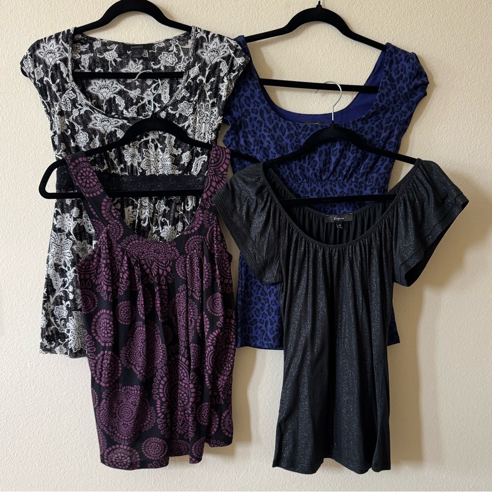 EUC Bundle of 4 Express brand Women’s Tops size XS